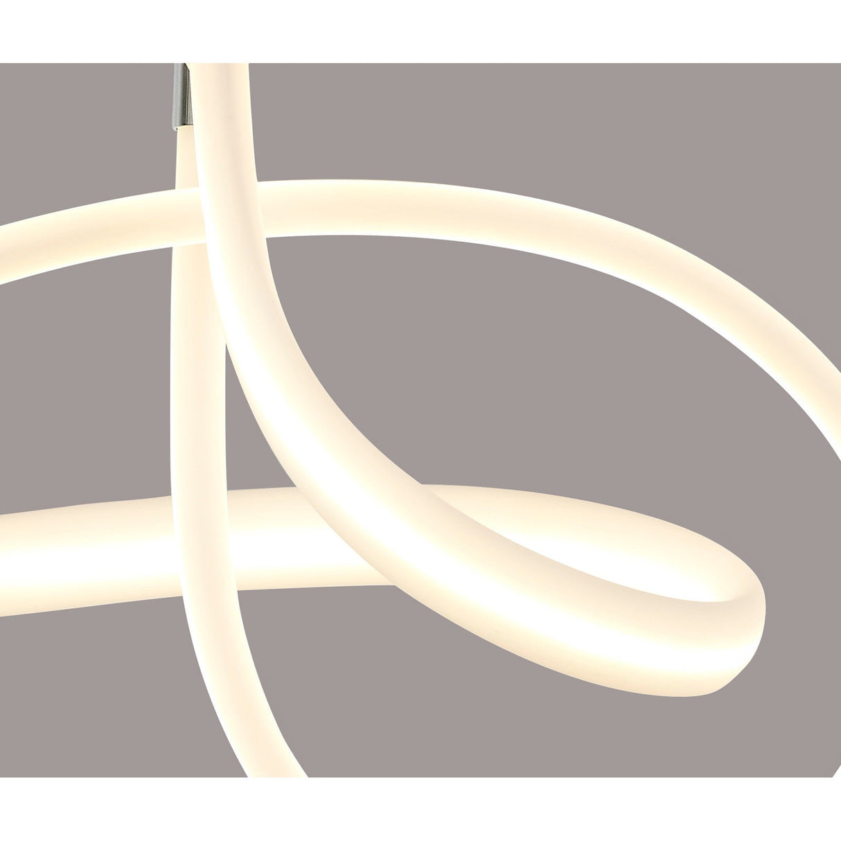 Armonia Curl LED Semi-Flush LED Ceiling Light 40W 3000K - Polished Chrome