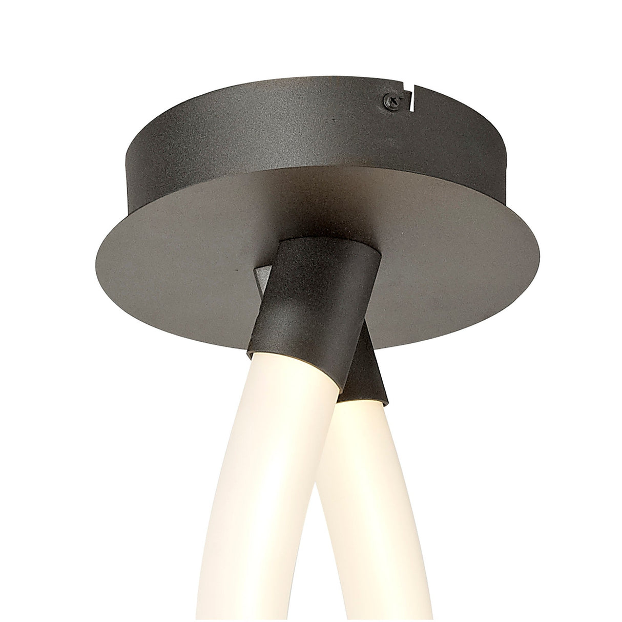 Armonia Large Ribbons Dimmable LED Semi-Flush Ceiling Light 60W 3000K - Dark Silver