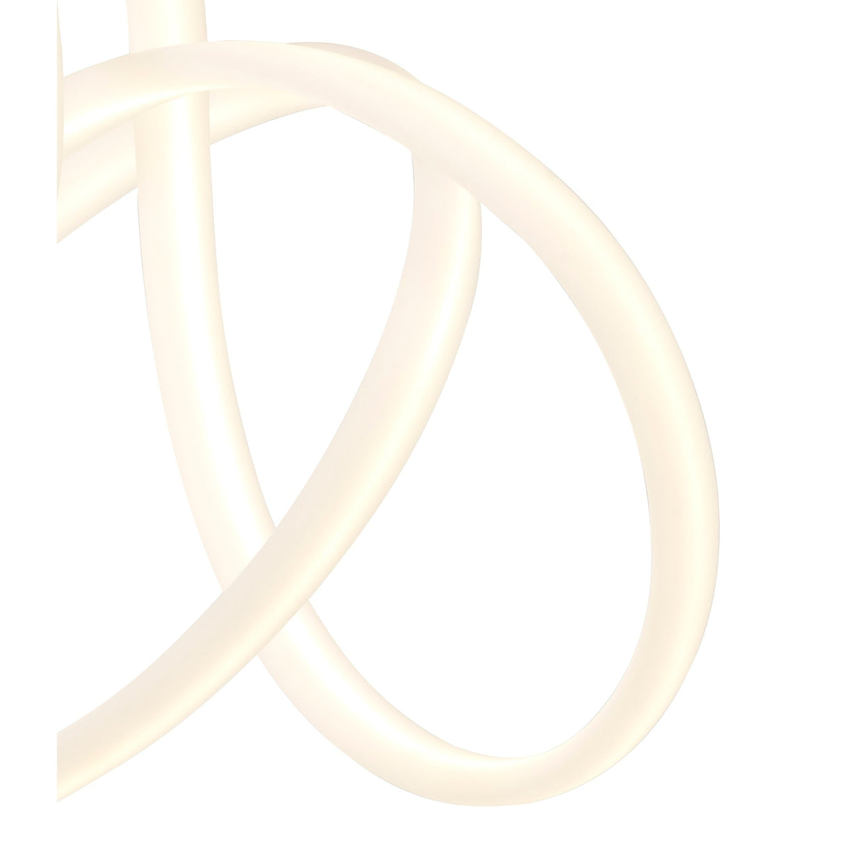 Armonia Large Ribbons Dimmable LED Semi-Flush Ceiling Light 60W 3000K - Dark Silver