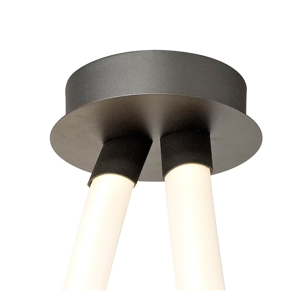 Armonia Spiral Dimmable LED Semi-Flush Ceiling Light 60W 3000K - Dark Silver