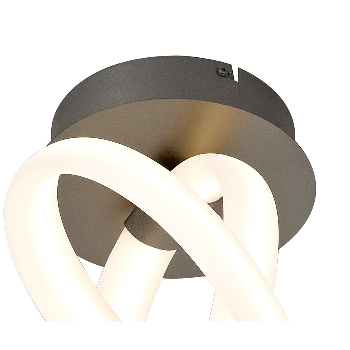 Armonia Vertical Dimmable LED Semi-Flush Ceiling Light 40W 3000K - Dark Silver