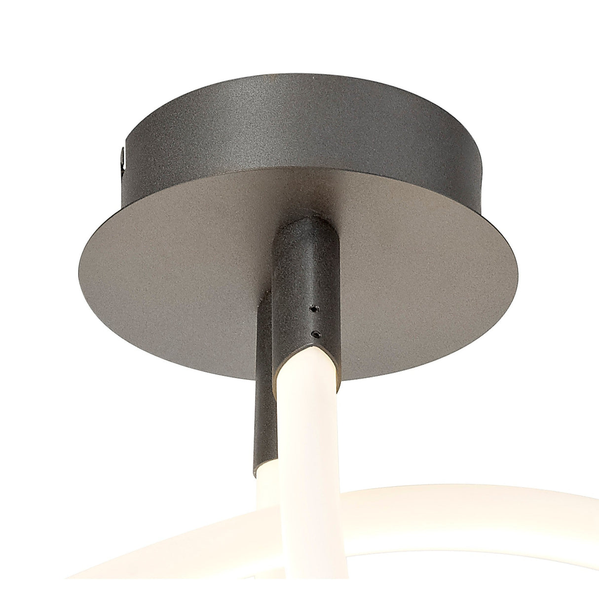 Armonia Curl LED Dimmable Semi-Flush Ceiling Light 40W 3000K - Dark Silver
