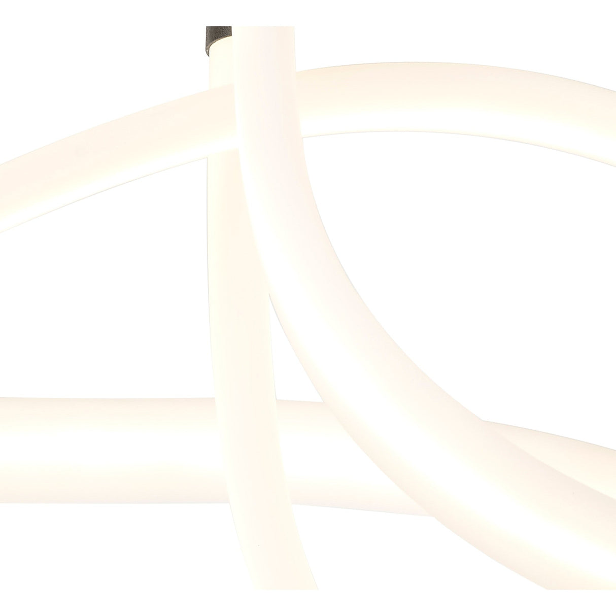 Armonia Curl LED Dimmable Semi-Flush Ceiling Light 40W 3000K - Dark Silver