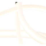 Armonia Curl LED Dimmable Semi-Flush Ceiling Light 40W 3000K - Dark Silver