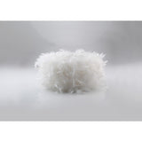 Arqus Feather Lampshade - White, 25 x 18cm