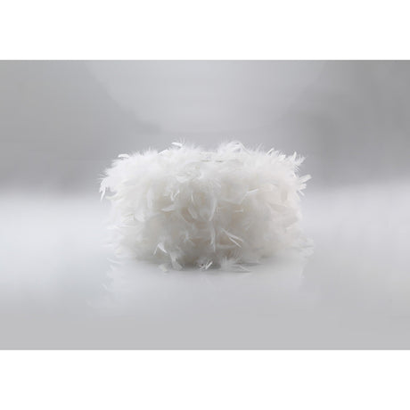 Arqus Feather Lampshade - White, 25 x 18cm