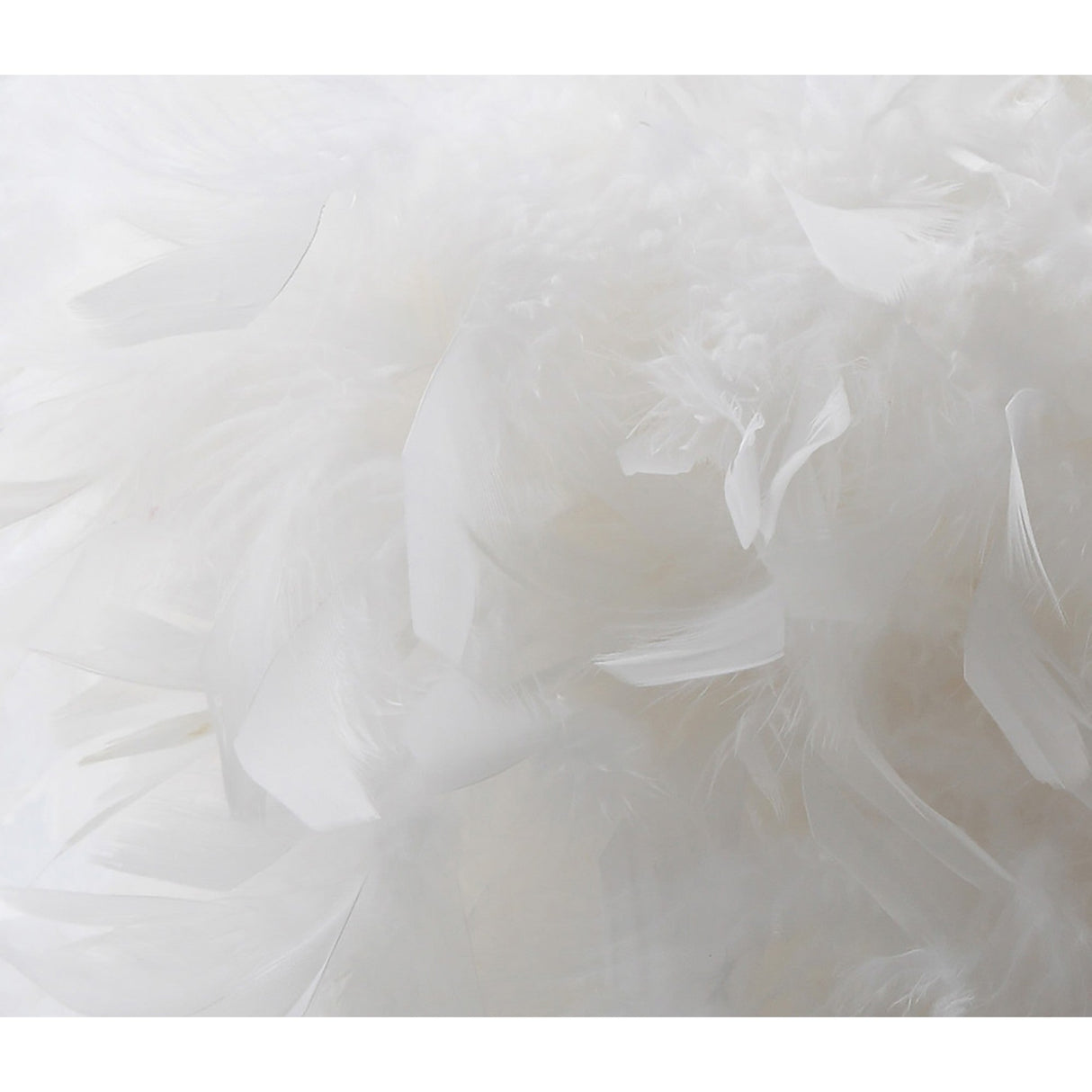 Arqus Feather Lampshade - White, 33 x 20cm