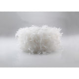 Arqus Feather Lampshade - White, 33 x 20cm