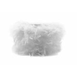 Arqus Feather Lampshade - White, 33 x 20cm
