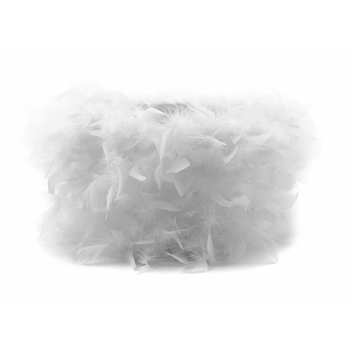 Arqus Feather Lampshade - White, 41 x 23cm