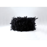 Arqus Feather Lampshade - Black, 25 x 18cm