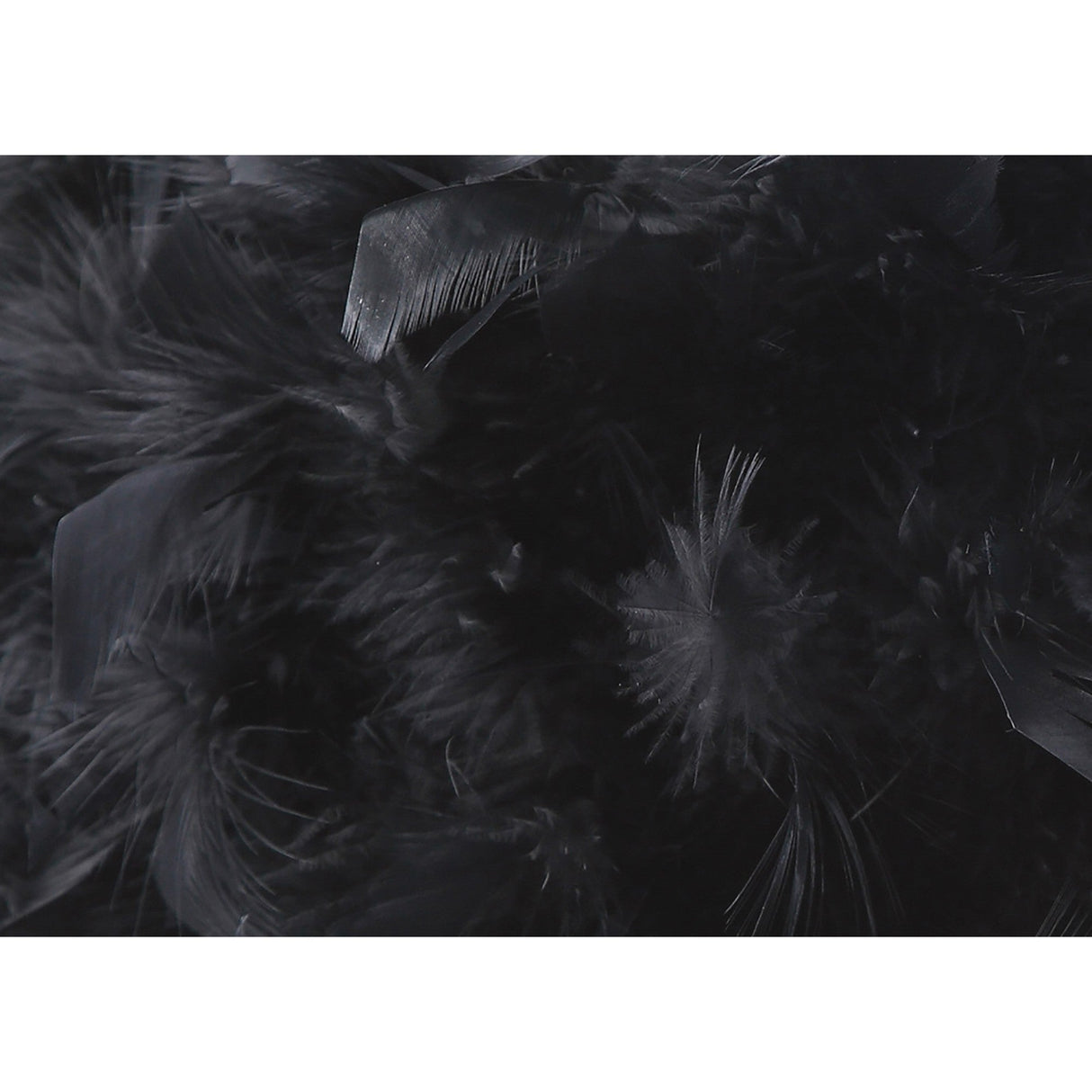 Arqus Feather Lampshade - Black, 33 x 20cm