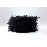 Arqus Feather Lampshade - Black, 33 x 20cm