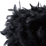 Arqus Feather Lampshade - Black, 41 x 23cm