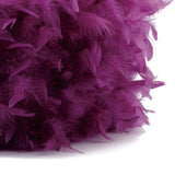 Arqus Feather Lampshade - Aubergine, 25 x 18cm