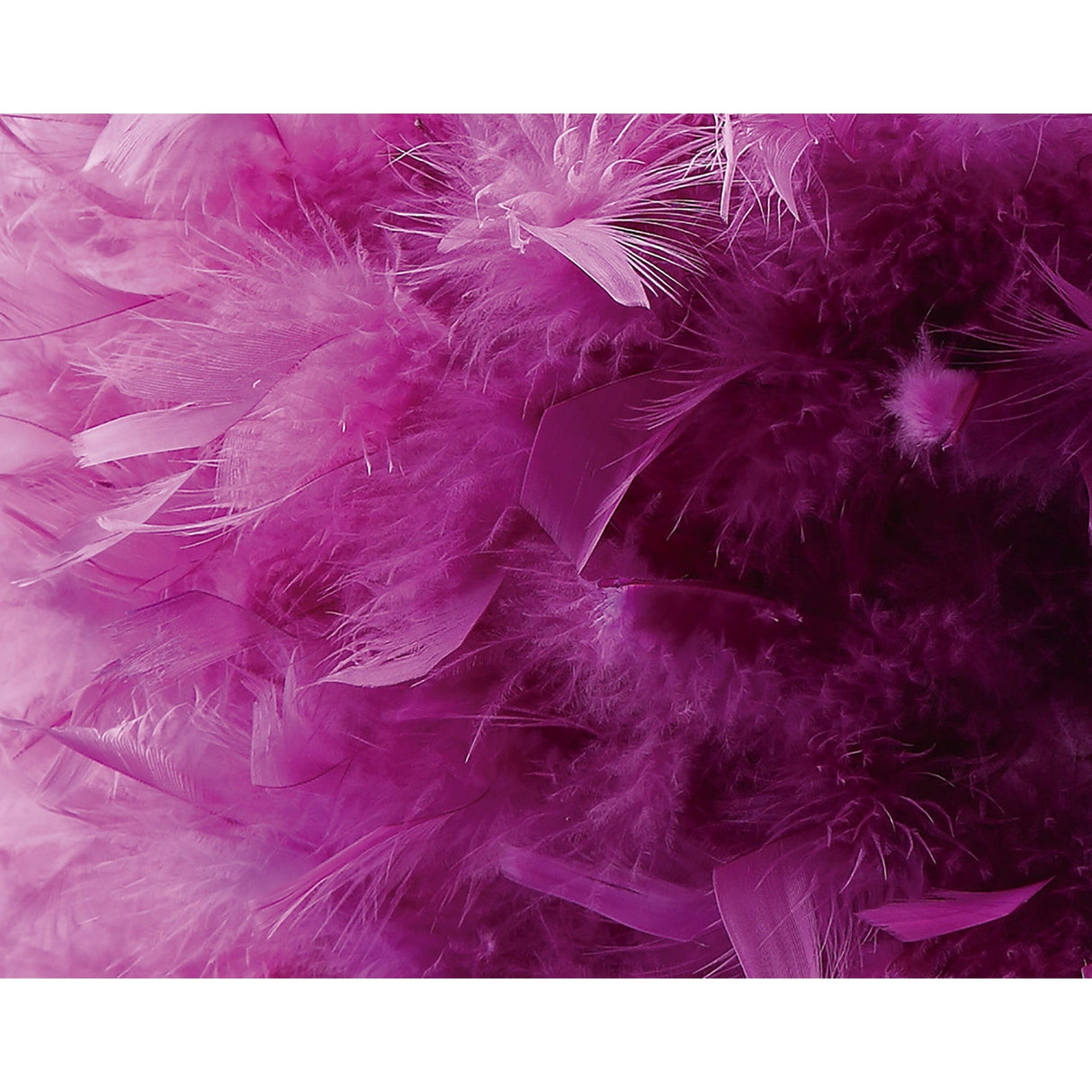 Arqus Feather Lampshade - Aubergine, 33 x 20cm