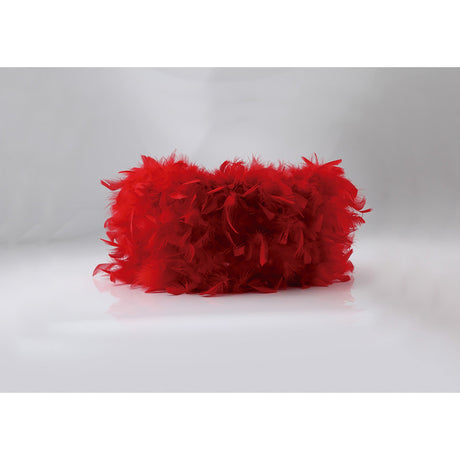 Arqus Feather Lampshade - Red, 25 x 18cm