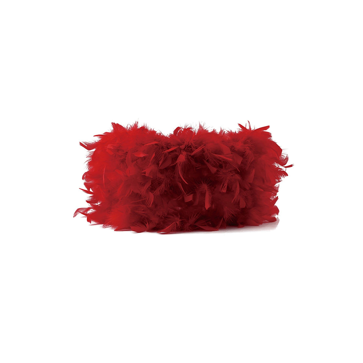 Arqus Feather Lampshade - Red, 25 x 18cm