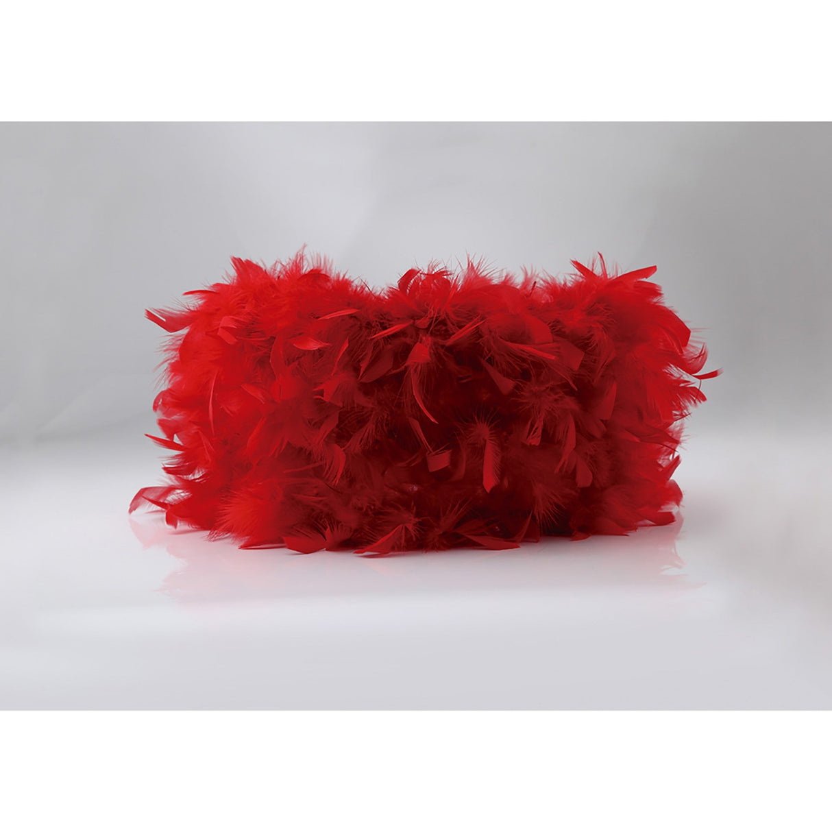 Arqus Feather Lampshade - Red, 33 x 20cm