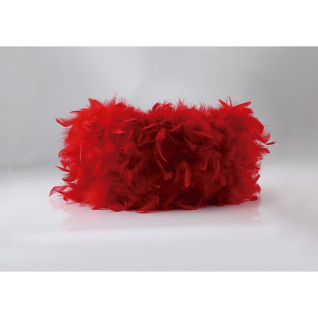 Arqus Feather Lampshade - Red, 33 x 20cm
