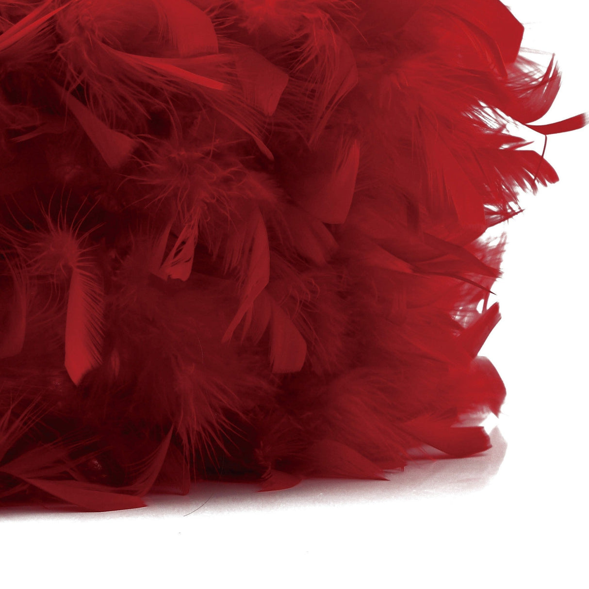 Arqus Feather Lampshade - Red, 41 x 20cm