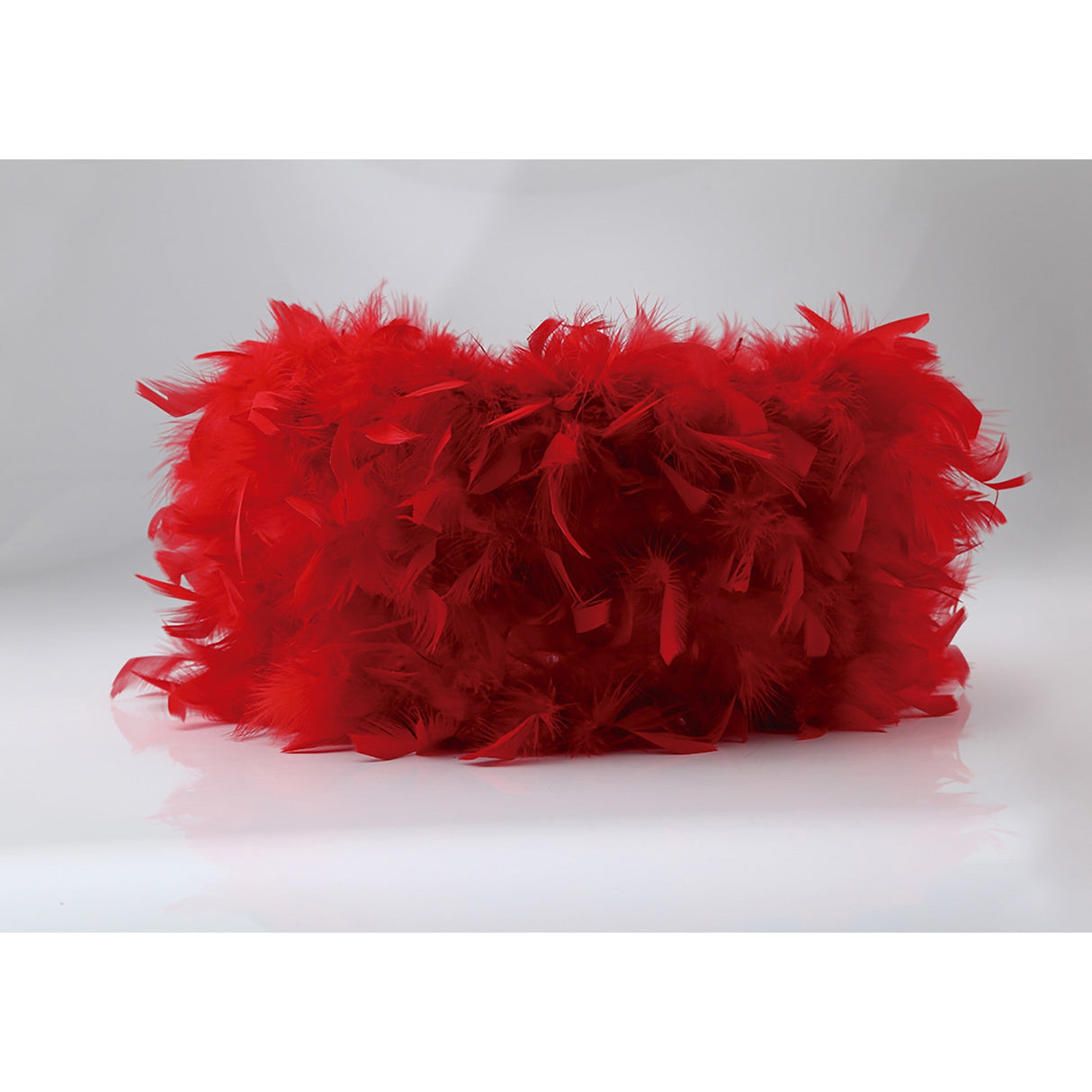 Arqus Feather Lampshade - Red, 41 x 20cm