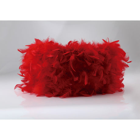 Arqus Feather Lampshade - Red, 41 x 20cm
