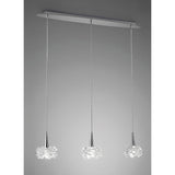 Artic 3 Light Bar Pendant Light - Polished Chrome