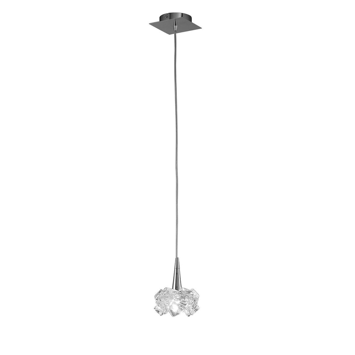 Artic 12cm Small 1 Light Pendant Light - Polished Chrome
