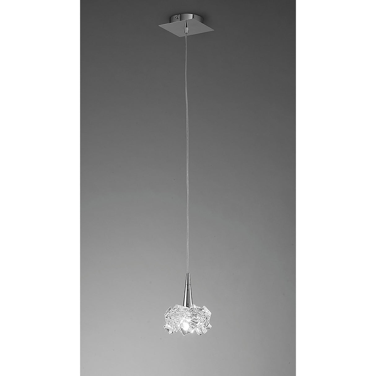 Artic 12cm Small 1 Light Pendant Light - Polished Chrome