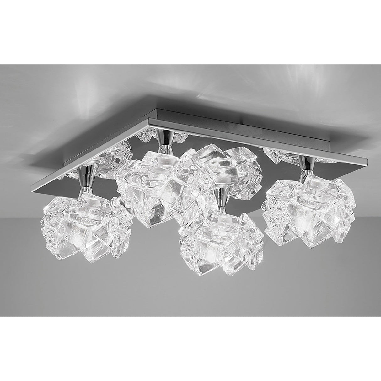 Artic 4 Light Semi-Flush Ceiling Light - Polished Chrome