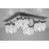 Artic 4 Light Semi-Flush Ceiling Light - Polished Chrome