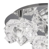 Artic Large 3 Light Semi-Flush Ceiling Light - Polished Chrome