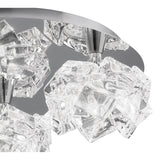 Artic Large 3 Light Semi-Flush Ceiling Light - Polished Chrome