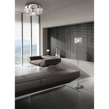 Artic Large 3 Light Semi-Flush Ceiling Light - Polished Chrome