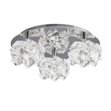 Artic Large 3 Light Semi-Flush Ceiling Light - Polished Chrome