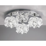 Artic Large 3 Light Semi-Flush Ceiling Light - Polished Chrome