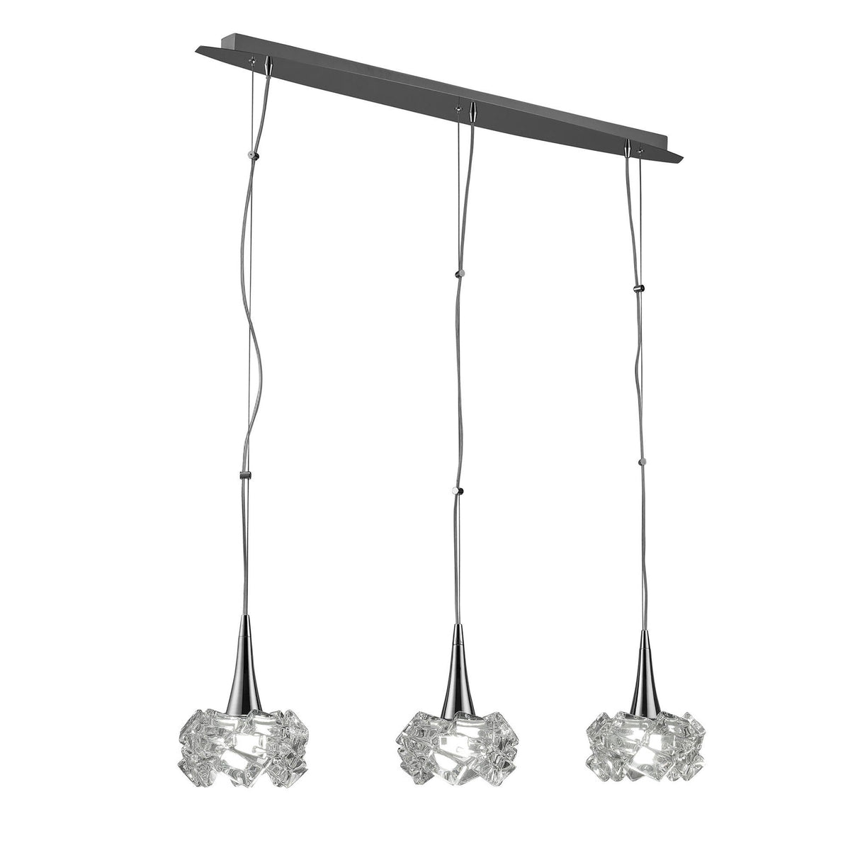 Artic 3 Light Bar Pendant Light - Polished Chrome