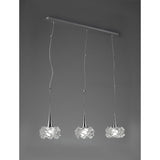 Artic 3 Light Bar Pendant Light - Polished Chrome