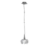 Artic 20cm Large 1 Light Pendant Light - Polished Chrome
