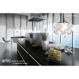 Artic 20cm Large 1 Light Pendant Light - Polished Chrome
