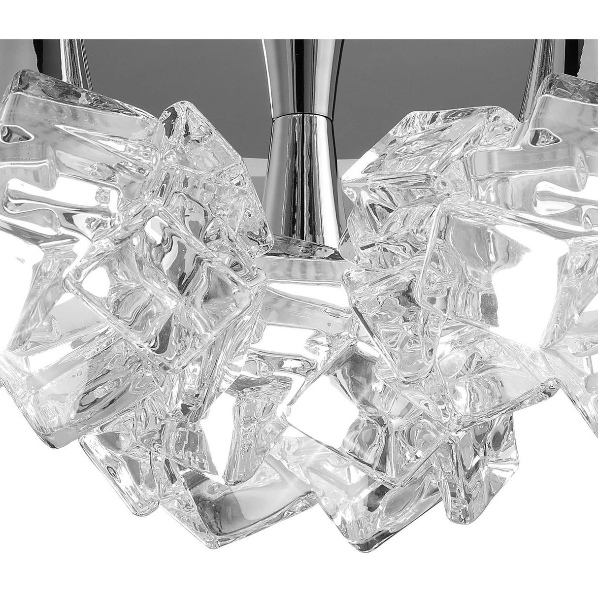 Artic Small 3 Light Semi-Flush Ceiling Light - Polished Chrome