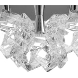 Artic Small 3 Light Semi-Flush Ceiling Light - Polished Chrome