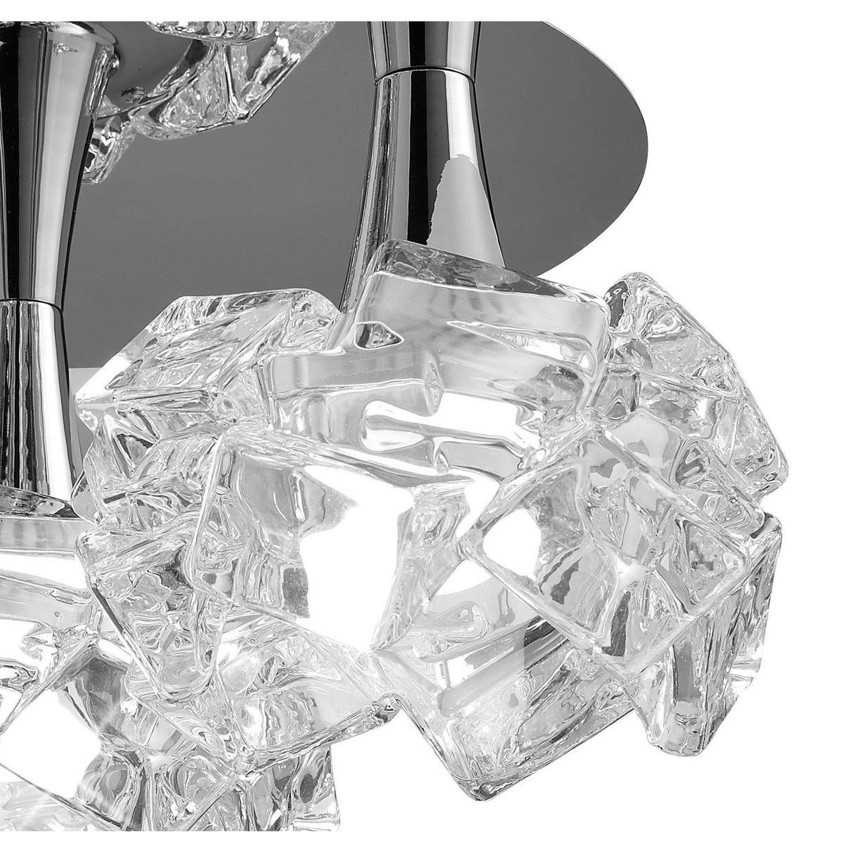 Artic Small 3 Light Semi-Flush Ceiling Light - Polished Chrome