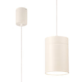 Aruba 12cm Large Round 1 Light Pendant Light - Matt White