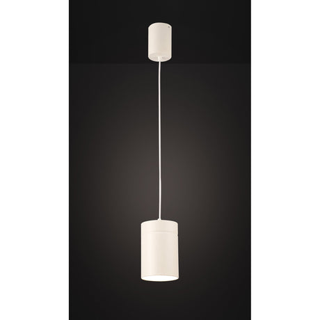 Aruba 12cm Large Round 1 Light Pendant Light - Matt White