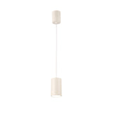 Aruba 9.5cm Small Round 1 Light Pendant Light - Matt White