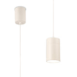 Aruba 9.5cm Small Round 1 Light Pendant Light - Matt White