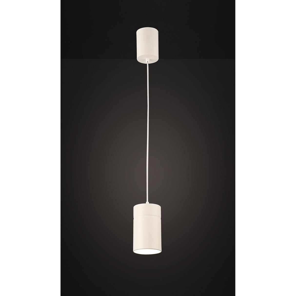Aruba 9.5cm Small Round 1 Light Pendant Light - Matt White