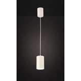 Aruba 9.5cm Small Round 1 Light Pendant Light - Matt White
